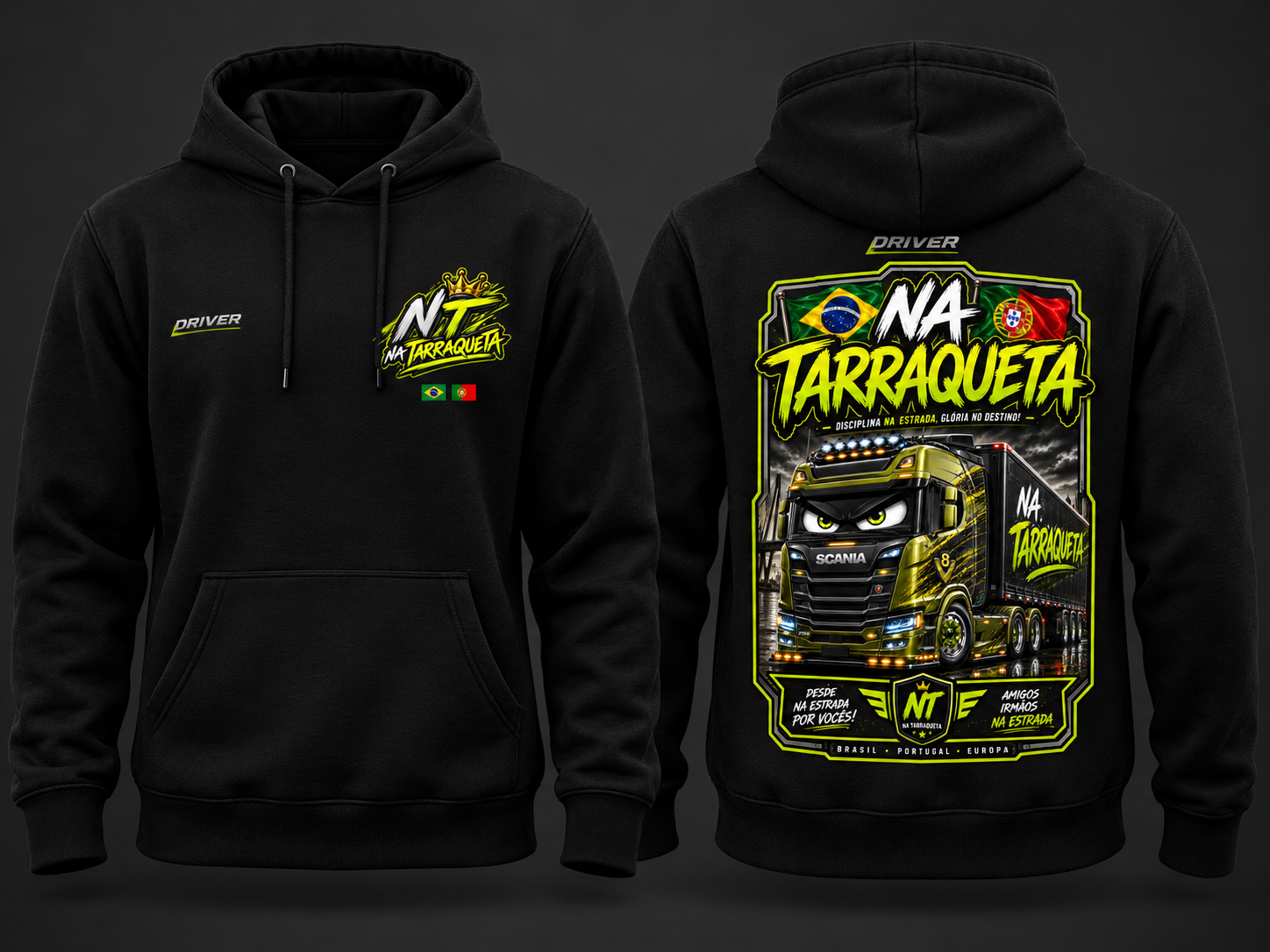 Moletom Na Tarraqueta – Driver — apresentação do modelo
